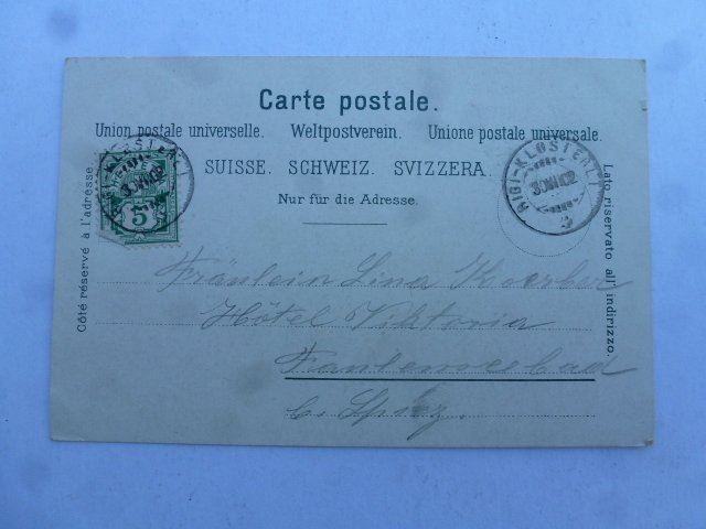 Cartoline postali: Ansichtskarte Arth-Goldau 1902 – Usato da Walkringen venduto da Casablanca777 1