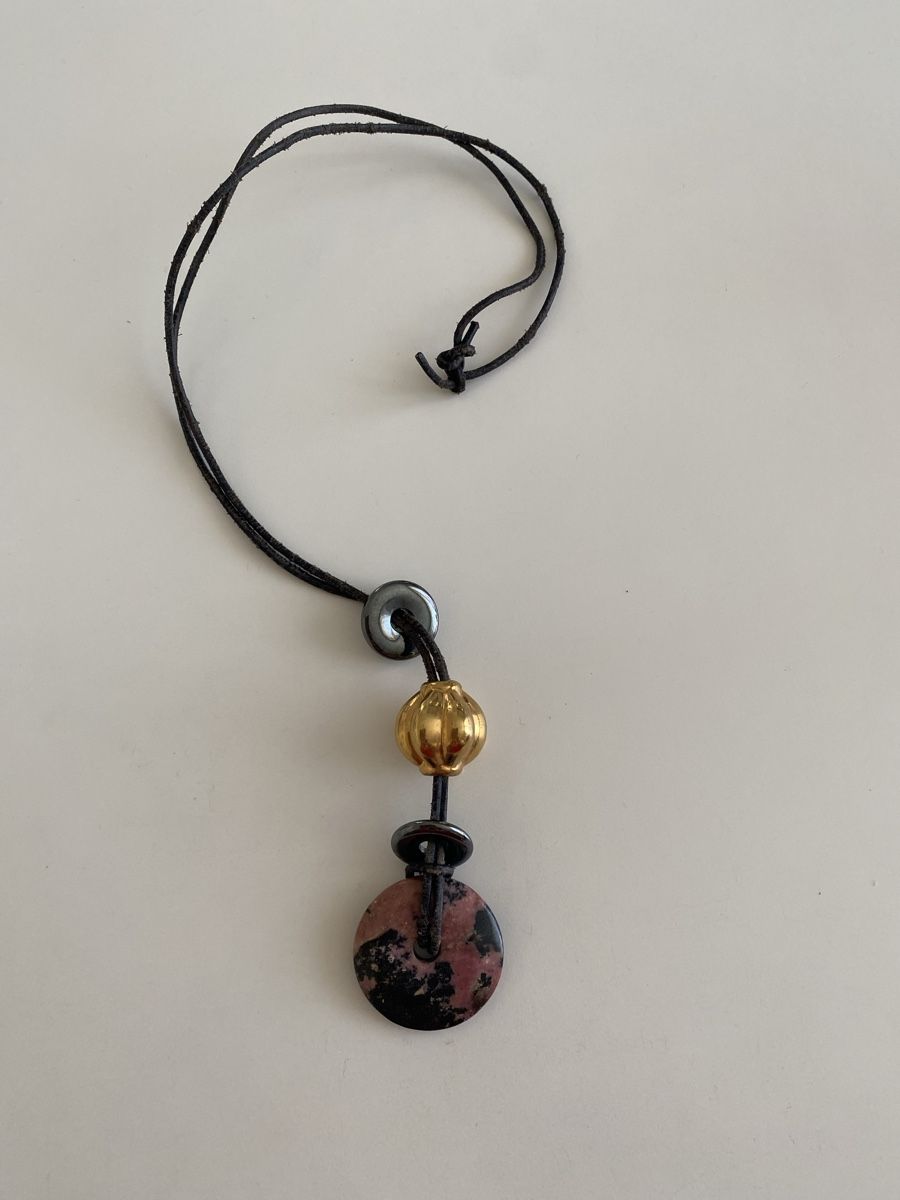 Pietre preziose: Rhodonite-Donut Edelstein – Usato da Brugg AG venduto da Honeybee6 1