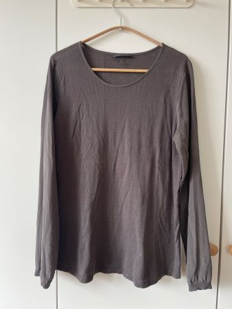 NILE Collection Hybrid-Oberteil / Feinstrick-Pullover grau L