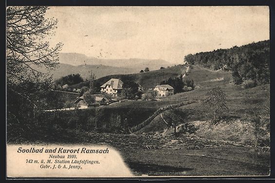 Cartoline postali: Ramsach, Teilansicht des Kurorts von der – Usato da Berlin venduto da bartko-reher