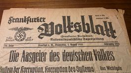 Doppelseite Frankfurter Volksblatt vom 3.August 193