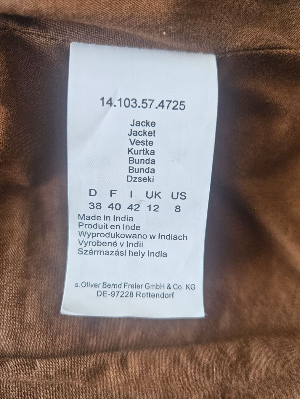 Giacche: S. Oliver Lederjacke – Usato da Luzern venduto da schuhparadies159 2