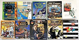 10 alte PC Spiele in gutem Zustand mit Anleitung