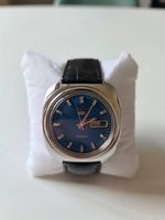 Seiko 5 Automatic Vintage Cadran Bleu Bracelet Noir