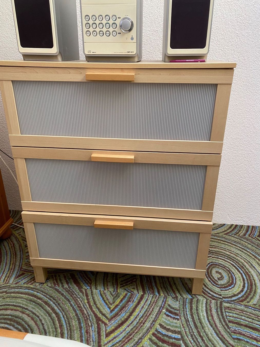 Ikea Cassettiere: IKEA Kommode helles Holz mit drei Schubladen gebraucht – Usato da Winterthur venduto da paris952