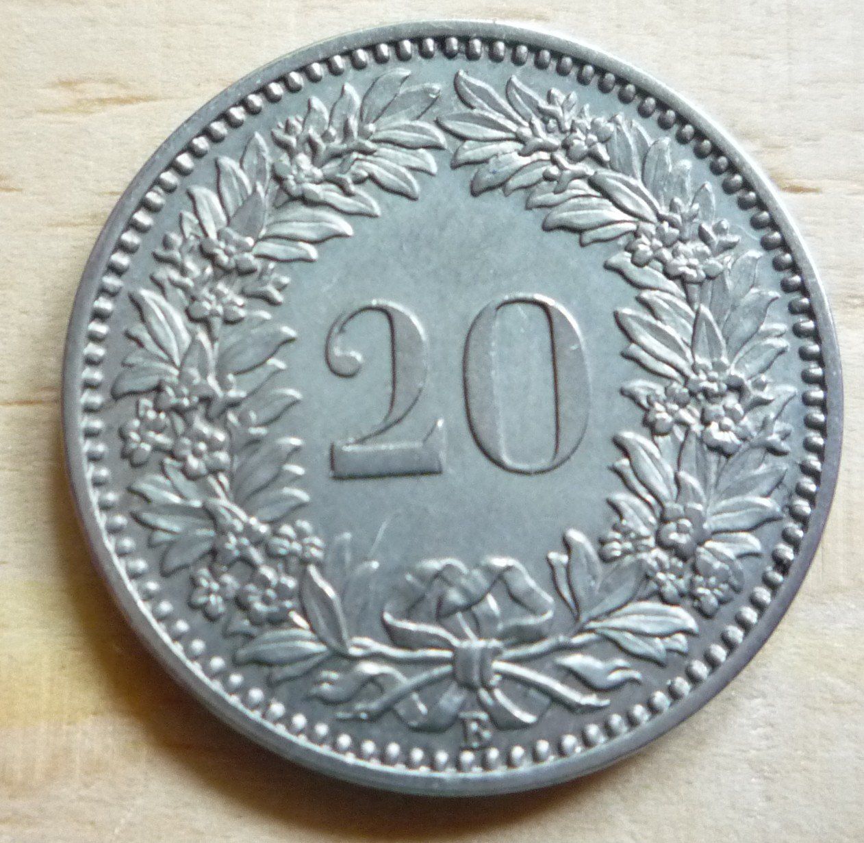 Tutti le monete: 20 Rappen 1883, stgl, Kat. CHF 275.-- – Usato da Rieden SG venduto da Sammelfreund 1