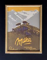 Chocolat Suchard Milka- Alte Rahmenwerbung 1913