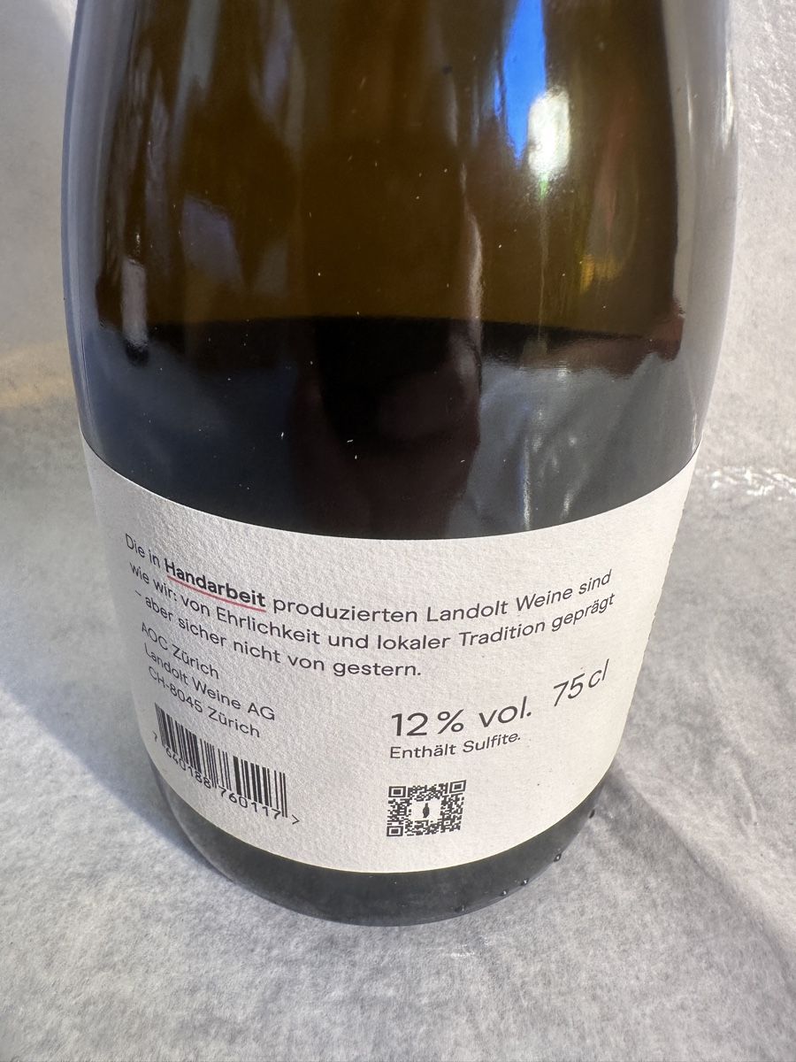Vins: Stadtzürcher Blanc de Noir Brut – Neuf avec emballage d'origine à zürich par Eltons 2