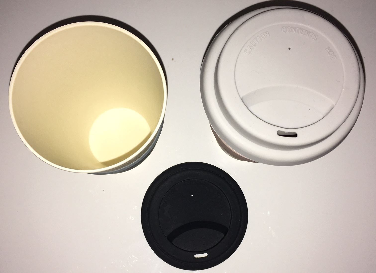 Tassen: 2 Stück Bambus-Kaffeebecher mit Deckel  Volumen 340 ml – Neu und originalverpackt aus St. Gallen von schnaeppchen-preise 1
