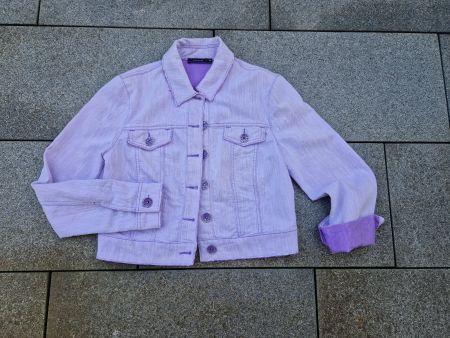 Lila Sommer Jeansjacke Gr. 38 Passport.