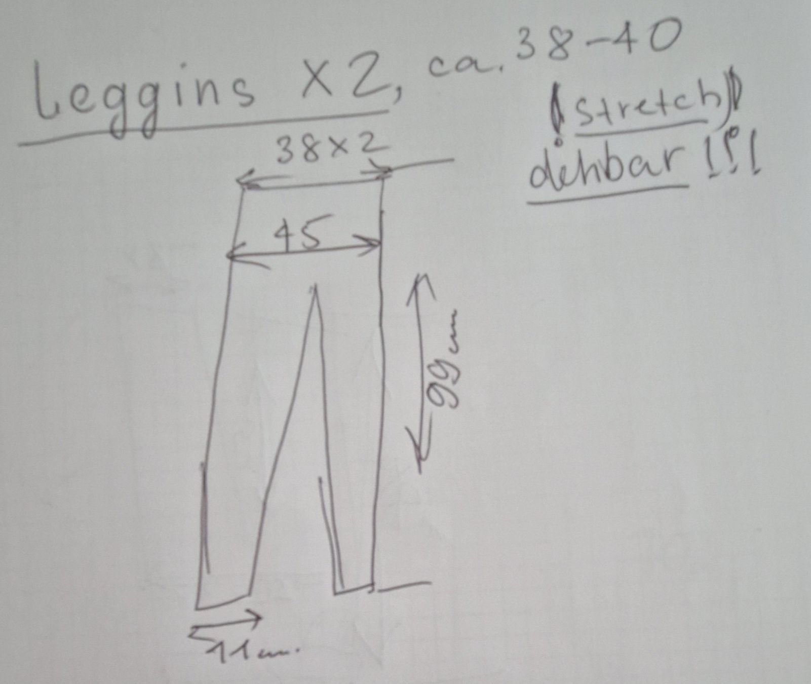 Kleiderpakete: Kleiderpaket, leggins – Gebraucht aus Obergösgen von js9_h6hp 2