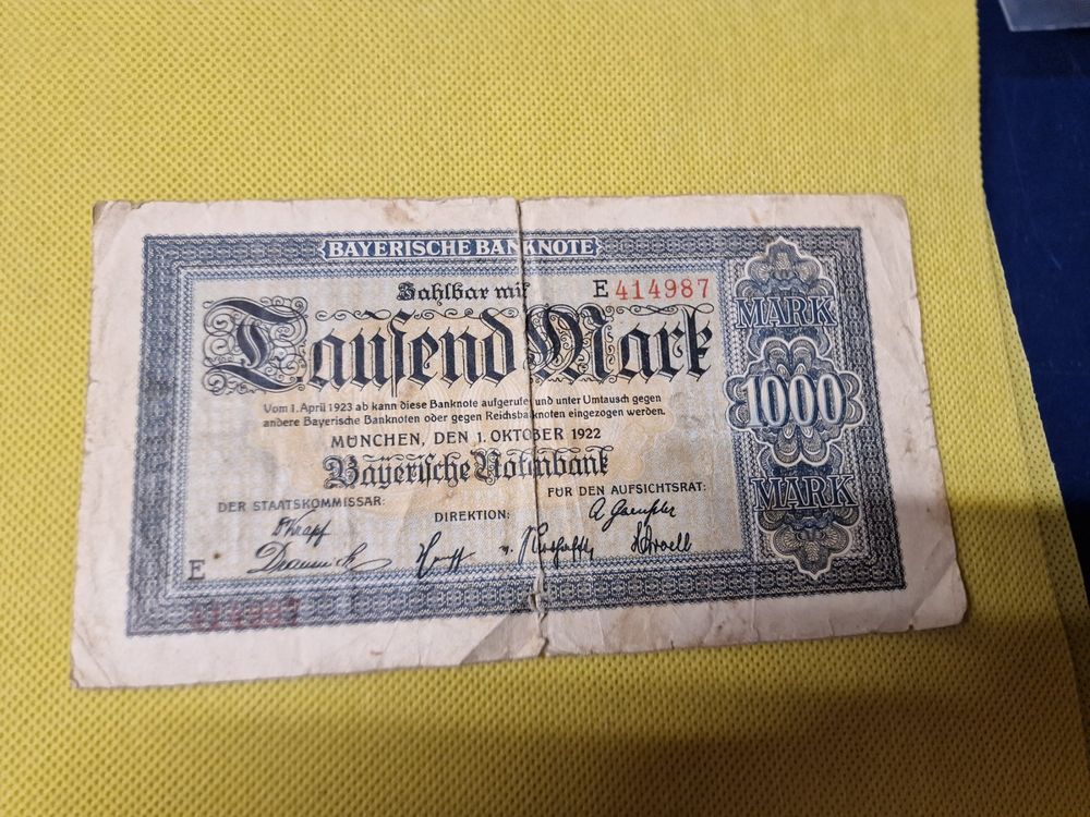 Banknoten Deutschland 1922 Kaufen auf Ricardo