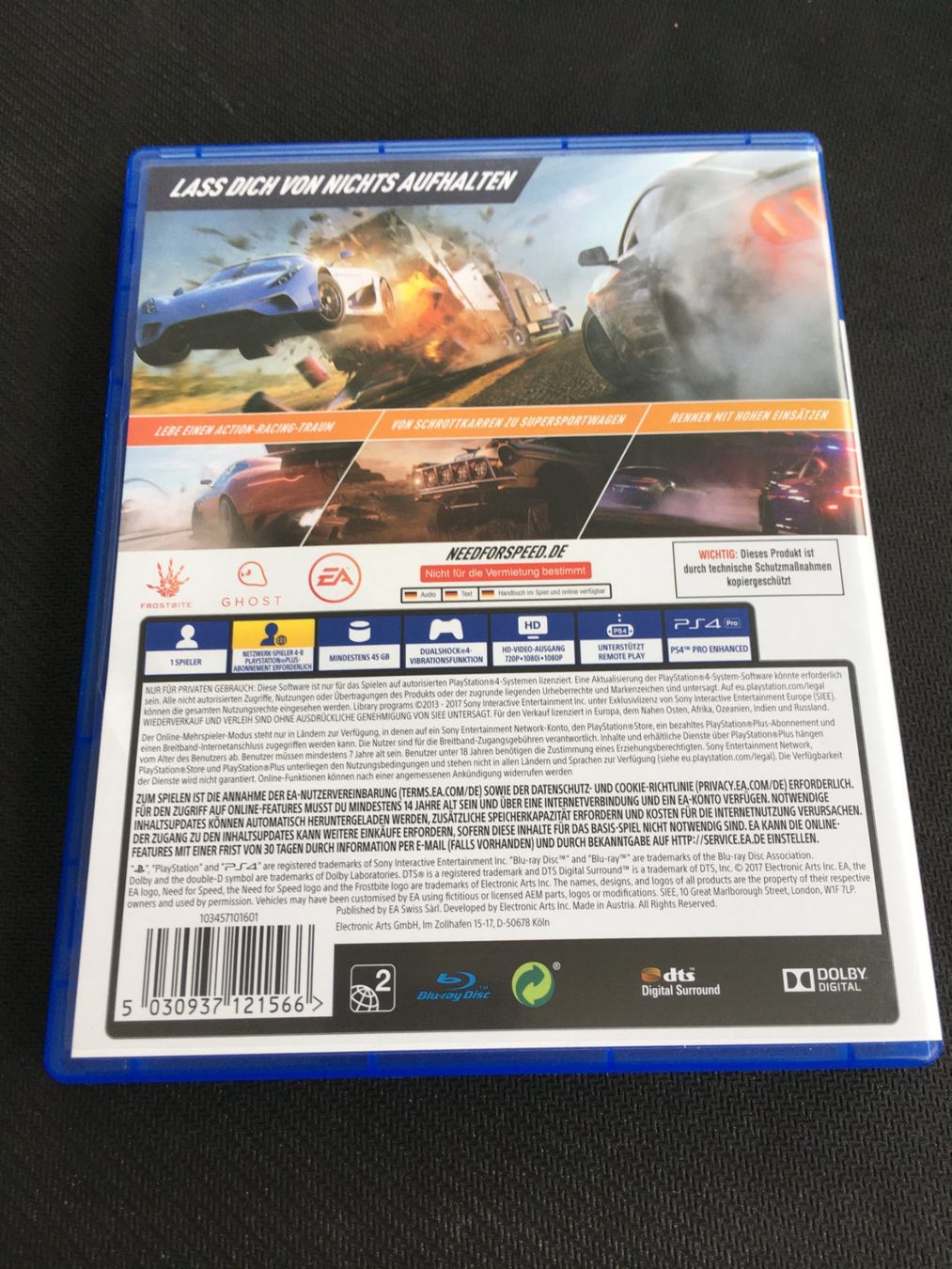 Sony Giochi: Need for Speed Payback - Playstation 4 – Usato da St.Gallen venduto da sjosjo 1