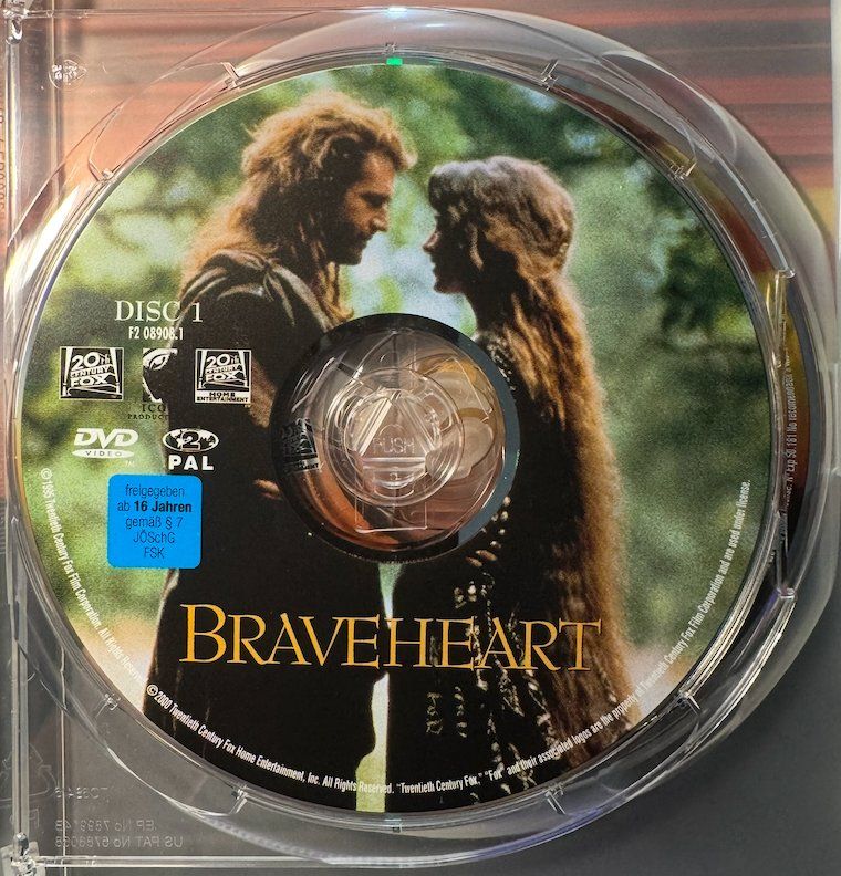 Tutti i DVDs: 2 DVDs BRAVENHEARTH - MEL GIBSON – Usato da Wisen venduto da gigisna 1
