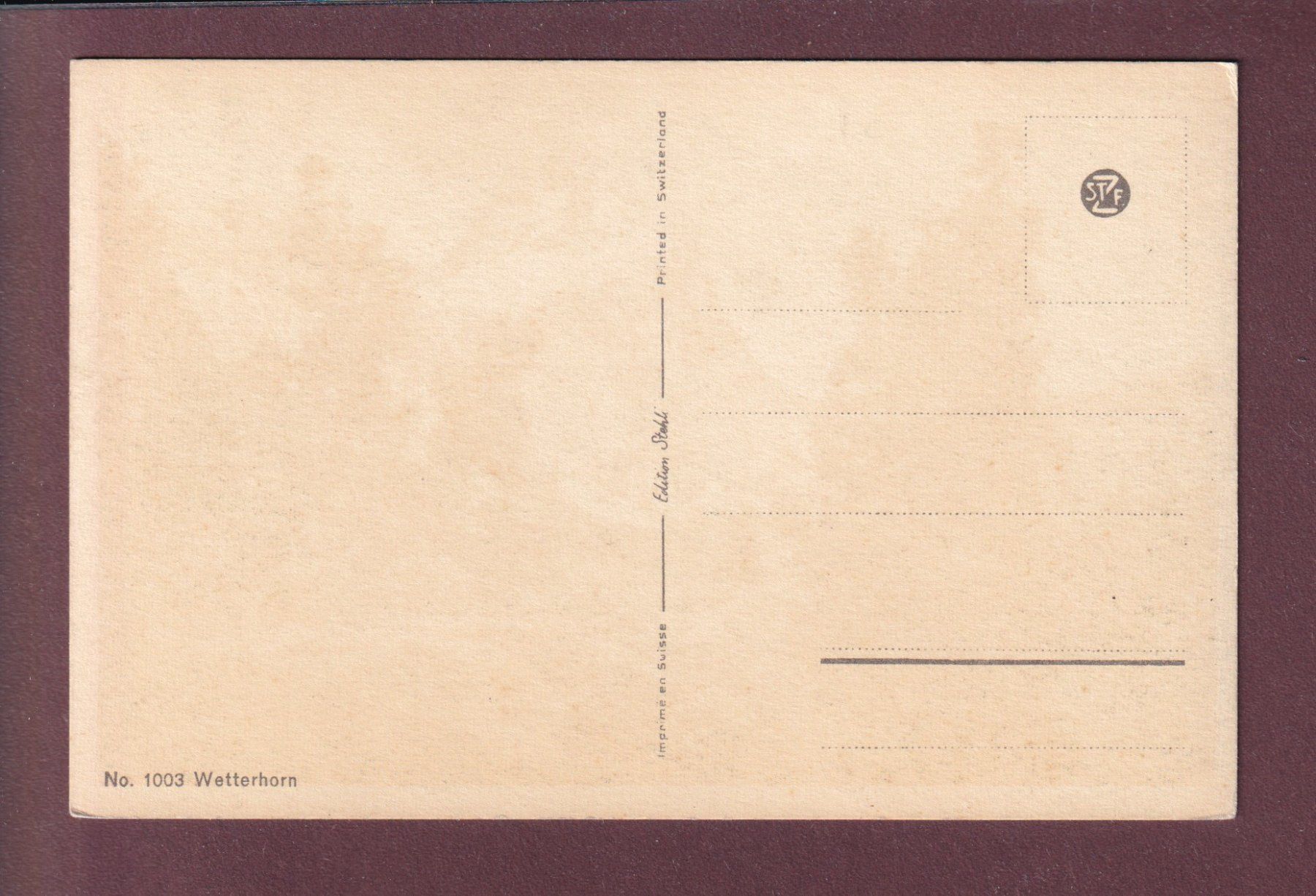 Cartoline postali: WETTERHORN – Usato da Pully venduto da nicecards 1