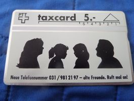 PTT Taxcard 5.- CHF neuwertig Sammlung