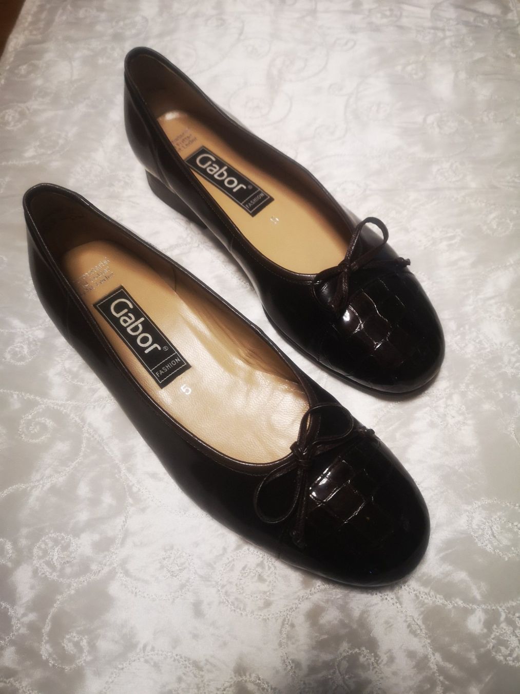 Gabor Scarpe da donna: Gabor Ballerinas aus Lackleder – Nuovo (secondo la descrizione) da Derendingen venduto da silverstone1961