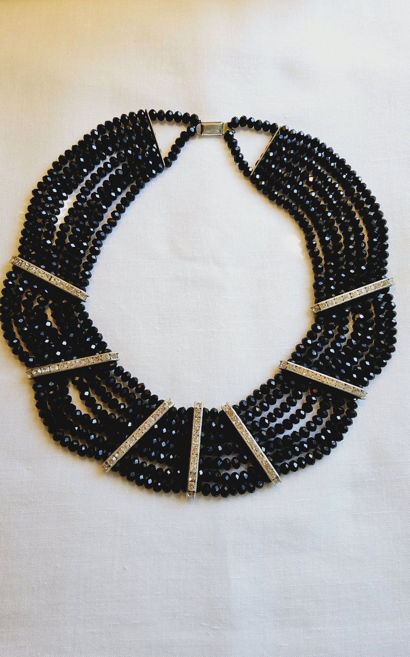 Ketten: Vintage luxuriöses Glasperlen Collier ca 1950 – Gebraucht aus Zürich von sanwit 2