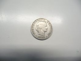 1883  Münze 20 Rappen