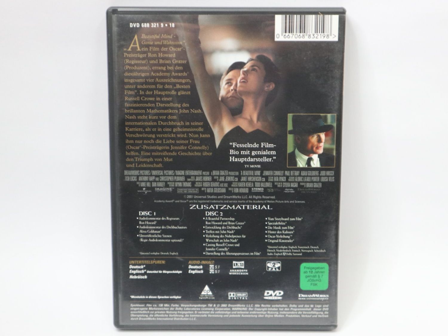 Tous les DVDs: 2x DVD A Beautiful Mind, Oscar Edition 2 Disc – D'occasion à Eschenbach SG par Astalavista 1