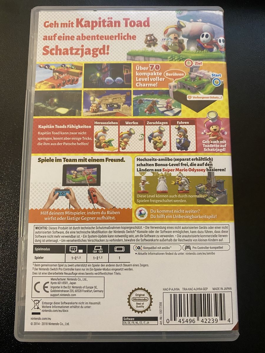 Nintendo Giochi: Captain Toad Treasure Tracker Nintendo Switch (fast neu) – Nuovo (secondo la descrizione) da Basel venduto da lorged 1