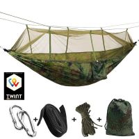 📌 NEU Camping-Hängematte mit Popup Moskitonetz 270x140cm