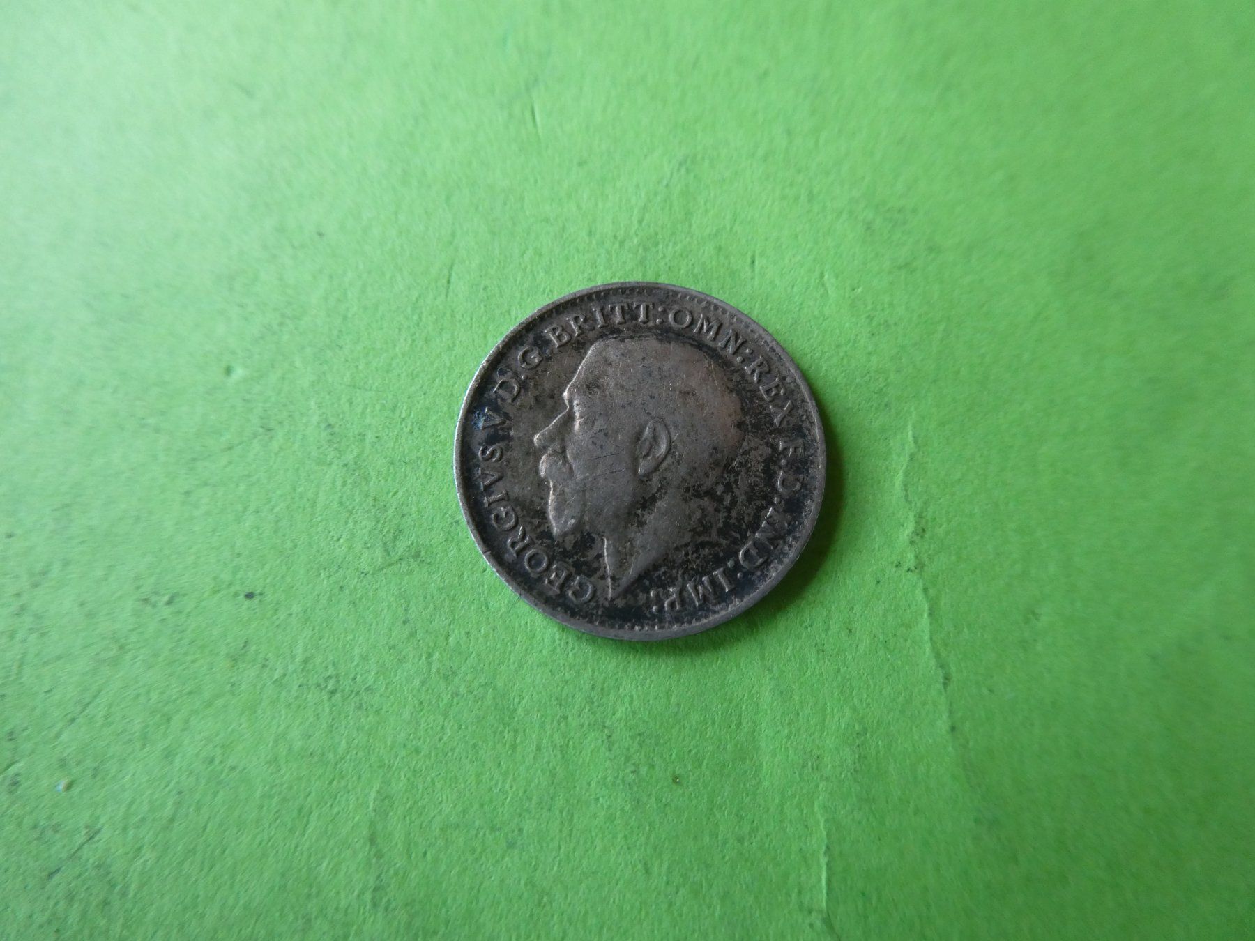 Alle Münzen: Grossbritannien 1916, 3 Pence  - Silber – Gebraucht aus Hinterforst von Rohusri