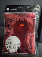 Fabric Foil Textilfolie rot 20 x 25 cm neu