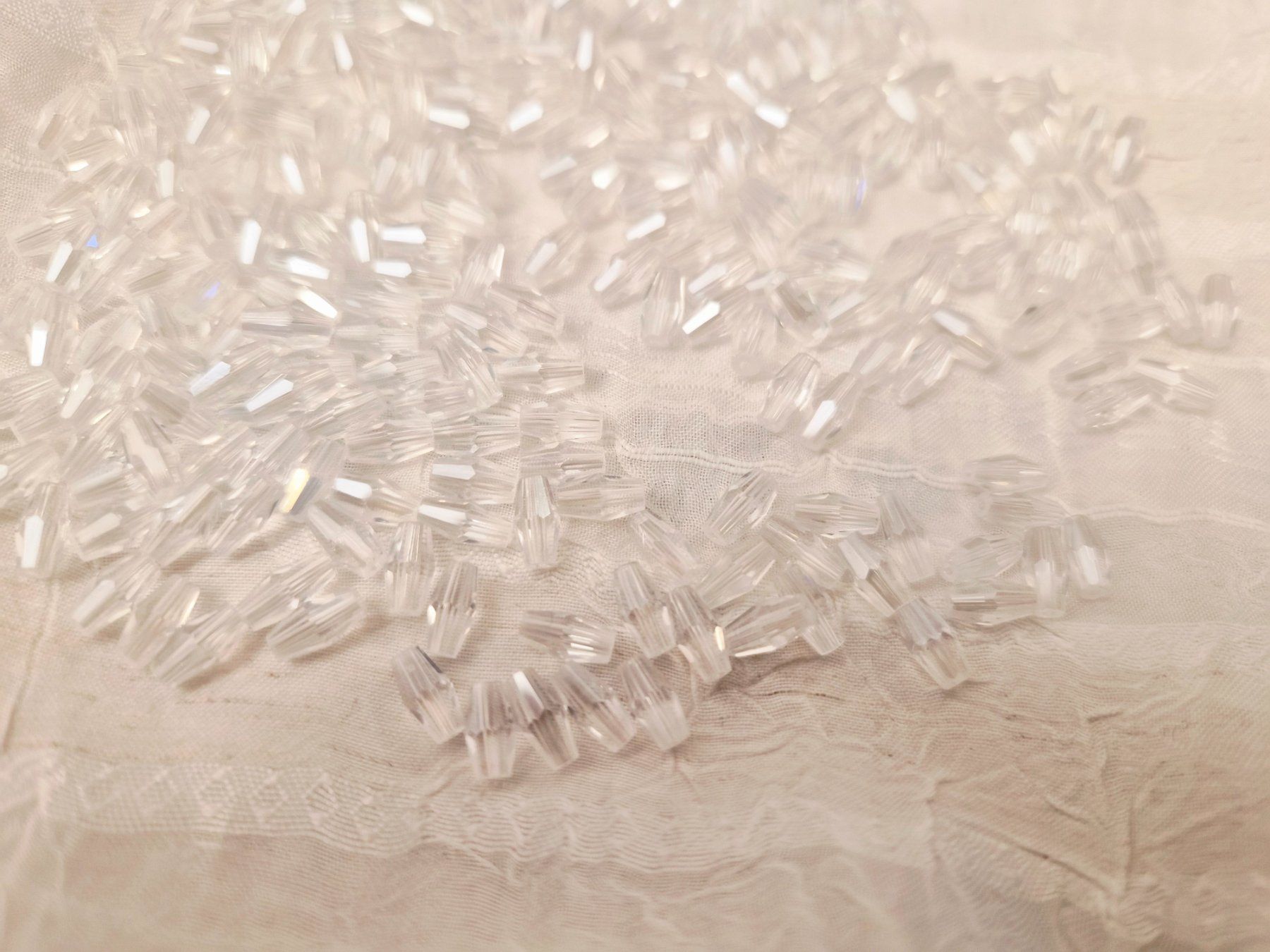 Perle (finte): Glasschliffperlen 4x8mm 50 stk – Nuovo e nell'imballaggio originale da Dietikon venduto da Eleda 2