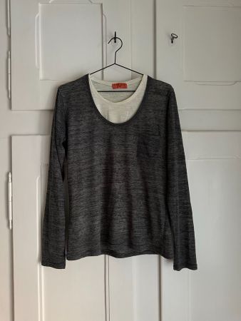 Y.TWO - Pullover grau L