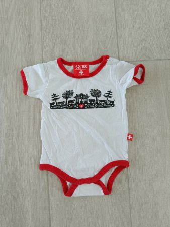 Baby Body Grösse 62/68 mit Sujet Schweiz