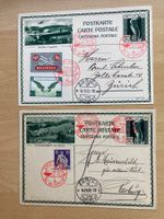 Flugpostkarten Zeppelin um 1930 vier Stück