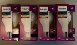 4x Ampoules LED Philips E27 17.5W (150W) – 2452 lm – Neuves