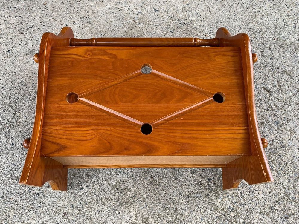 Holz Zeitungsständer 142cm - Bodenstehender Broschürenständer Für A4 Zeitschriften