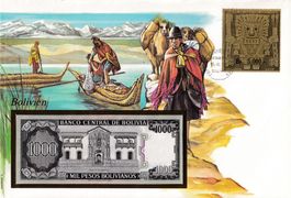 Grosser Banknotenbrief  Bolivien