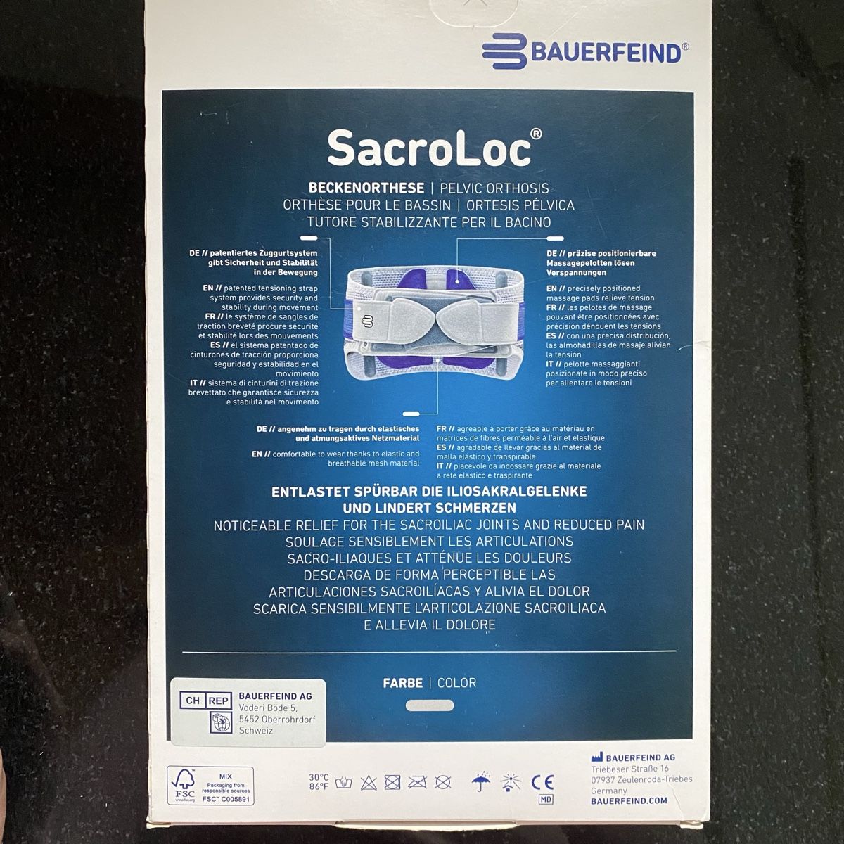 Medizinische Geräte: Beckenorthese SacroLoc – Gebraucht aus Heiden von san_2lb5 1