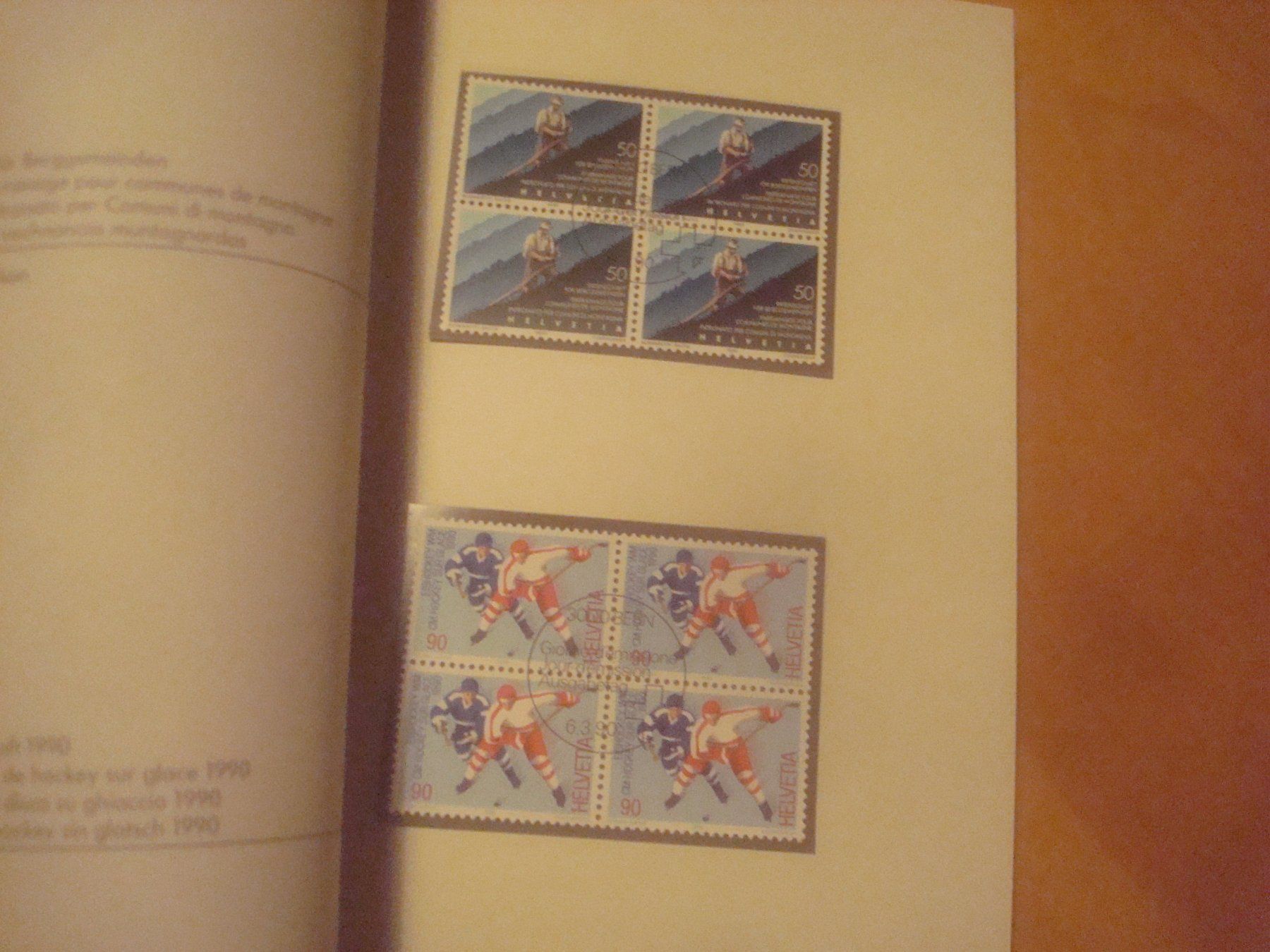 Tutti i francobolli: Ch 1990 Jahresbuch mit 4er Blocks ET – Usato da Gordola venduto da Polentaefung 2