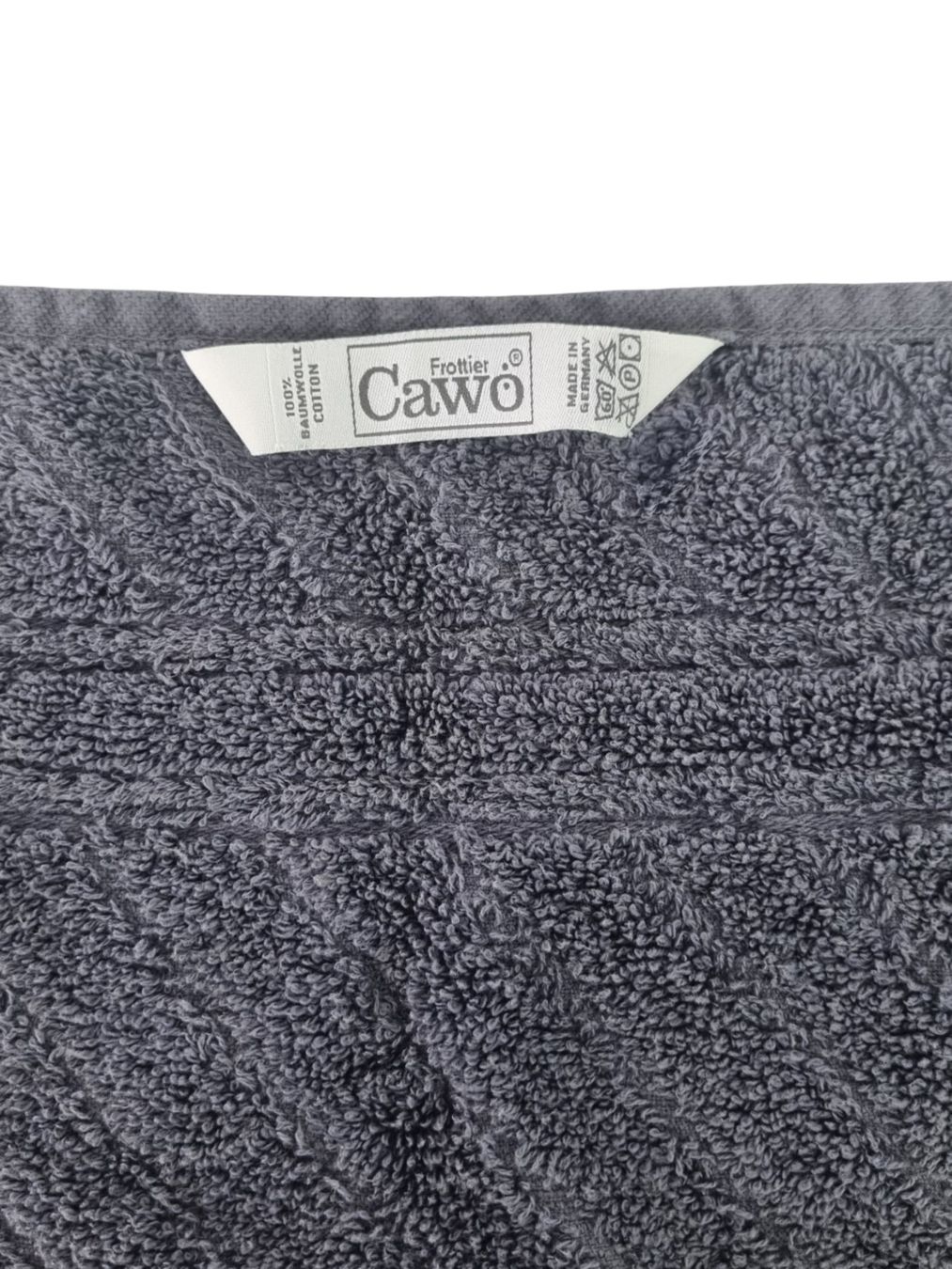 Badetücher: CAWÖ Frottetuch 48x31cm Grau – Gebraucht aus Wangen b. Olten von Restwert_Wangen 2