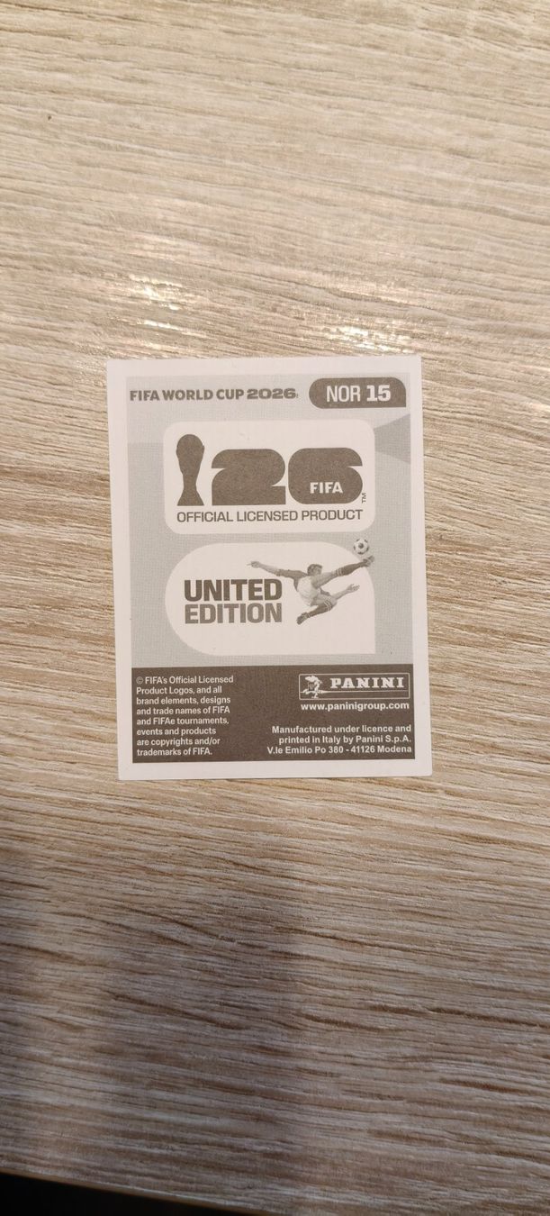Panini Carte collezionabili: FIFA World Cup 2026 / NOR 15 – Nuovo (secondo la descrizione) da Plan-les-Ouates venduto da col_vq9g 1