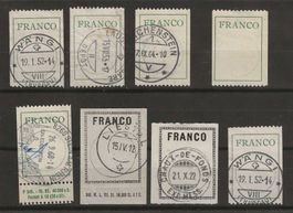Lot diverse " FRANCO " Ausgaben