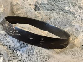 1 Armreif Tribal AISI Armband E-Maille schwarz XL