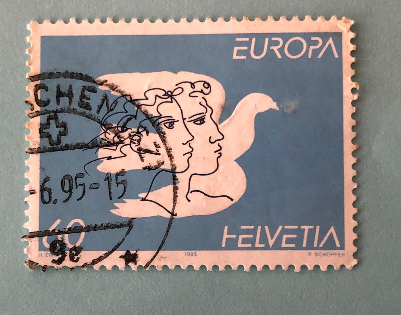 Tutti i francobolli: Nr.880 Friede  Europa GESTEMPELT 1995    – Usato da Aarau venduto da Billa007