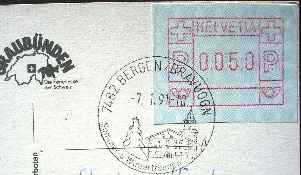 Cartoline postali: BERGÜN Berninabahn – Usato da Jona venduto da philajona 1