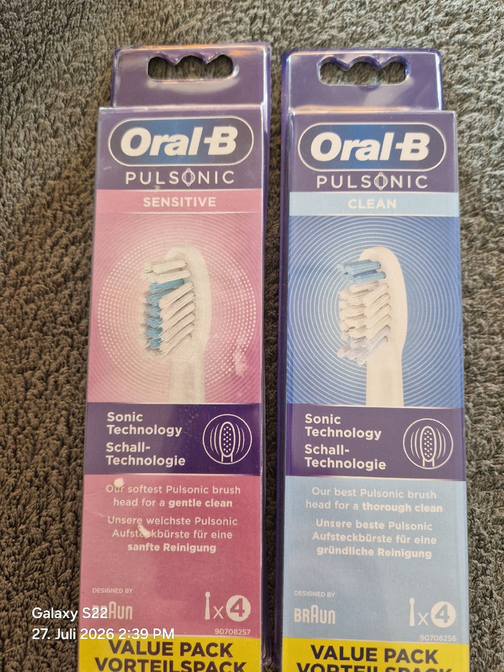 Oral B Cura dei denti: 8 x Oral-B Pulsonic Sensitive/Clean – Nuovo e nell'imballaggio originale da Baar venduto da Krissineu 1