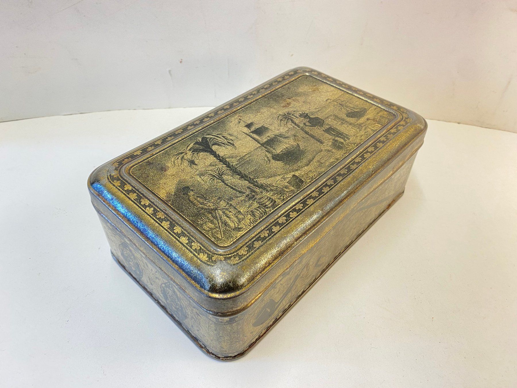 Dosen: Vintage Seltene Blechdose, Tabakdose, Schachtel, Box – Gebraucht aus Schaffhausen von vintageville 2