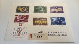 1949 FDC 2x Sätze Vollstempel BERNE