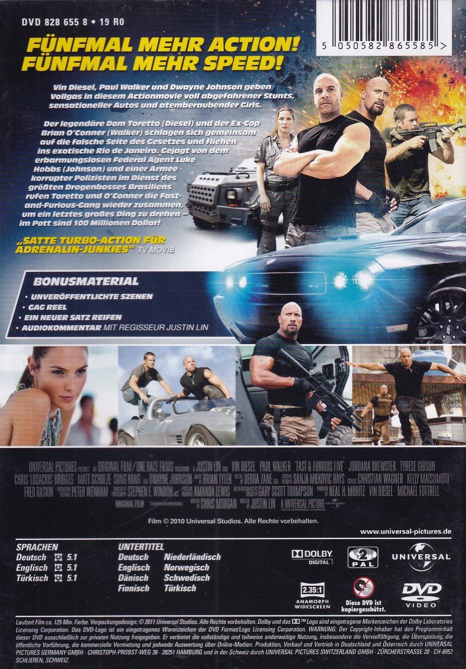 Alle DVDs: DVD ab Fr. 1.--, Fast & Furious 5 – Gebraucht aus Lausen von Mondeo10628 1