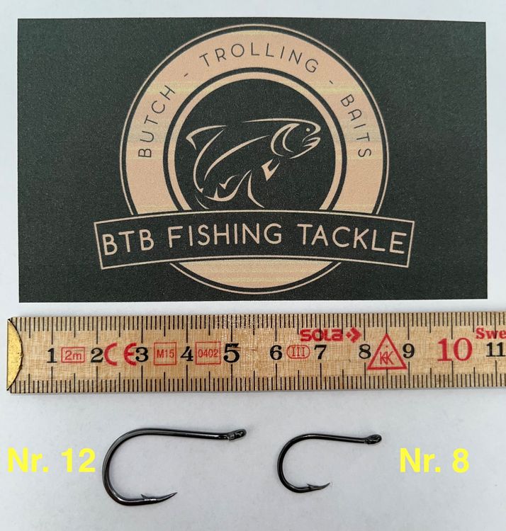 Owner Forellenhaken Mit Öhr – Dünner Einzelhaken (Gr. 6, Drahtstärke 0,35 Mm) Für Vorsichtige Forellen, Blau, 10 Stück – Perfekt Zum Forellenangeln