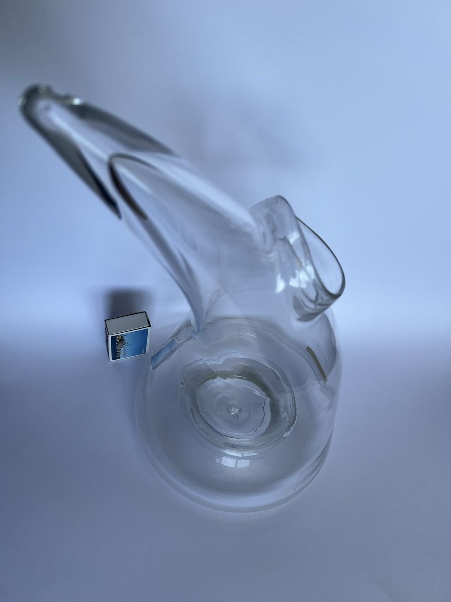 Glasi Hergiswil Caraffe: Design Dekantierkaraffe Glasi Hergiswil Robert Niederer – Nuovo (secondo la descrizione) da Oberhofen Thun'see venduto da SwissTreasure 1