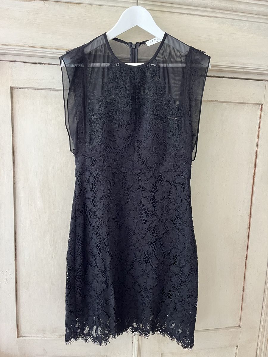Sandro Kleider: SANDRO Cocktailkleid Spitze schwarz, Gr. 38 – Gebraucht aus Küsnacht ZH von madrilena77
